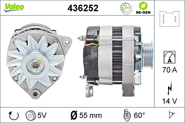 VALEO 436252 - Generator / Alternator aaoparts.ro