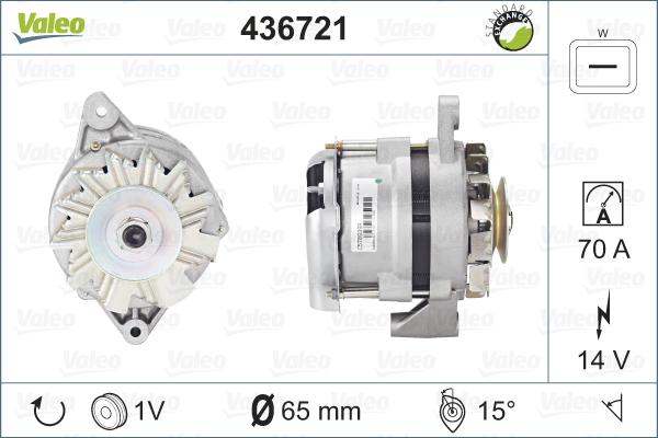 Valeo 436721 - Generator / Alternator aaoparts.ro