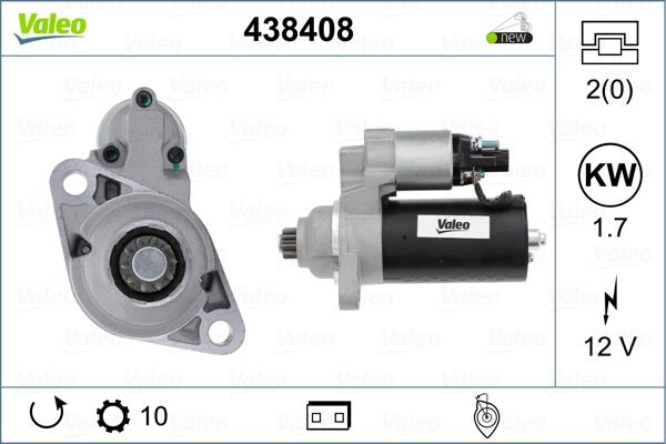 Valeo 438408 - Starter aaoparts.ro