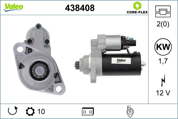 VALEO 438408 - Starter aaoparts.ro