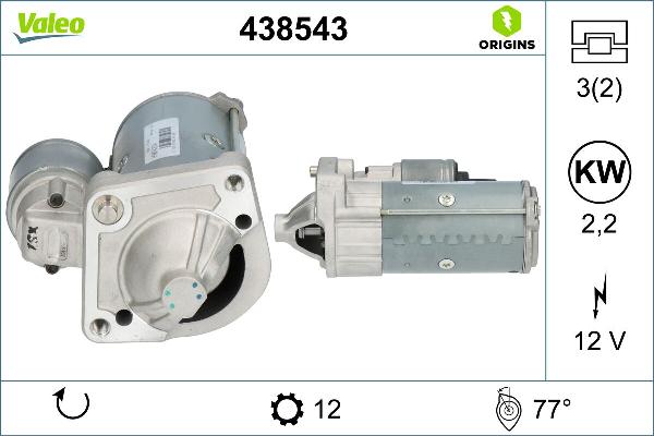 VALEO 438543 - Starter aaoparts.ro