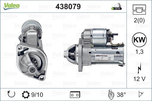 Valeo 438079 - Starter aaoparts.ro