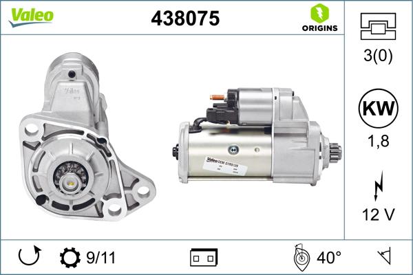 VALEO 438075 - Starter aaoparts.ro