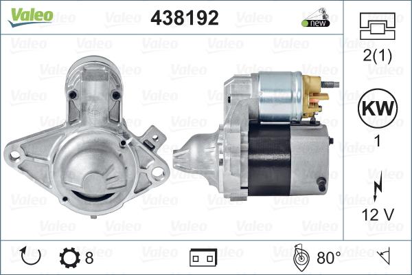 Valeo 438192 - Starter aaoparts.ro