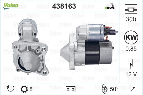 Valeo 438163 - Starter aaoparts.ro