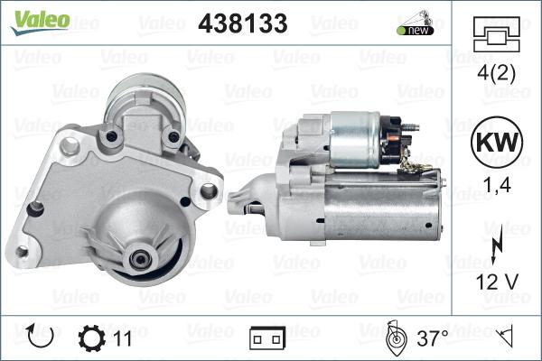 Valeo 438133 - Starter aaoparts.ro