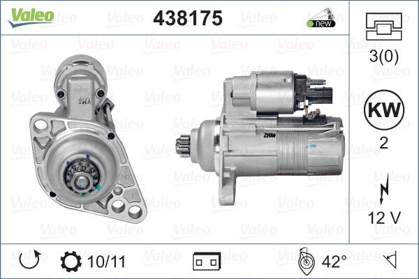 Valeo 438175 - Starter aaoparts.ro