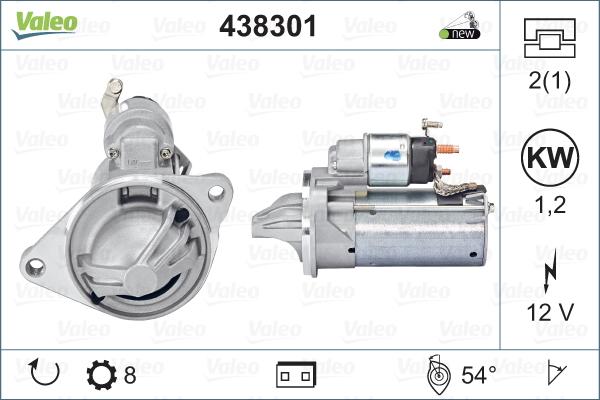 Valeo 438301 - Starter aaoparts.ro