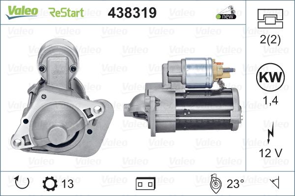 Valeo 438319 - Starter aaoparts.ro