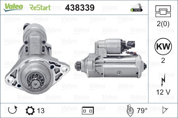 Valeo 438339 - Starter aaoparts.ro