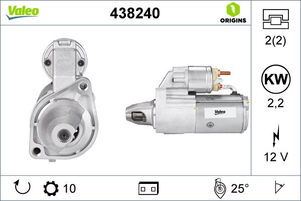 Valeo 438240 - Starter aaoparts.ro