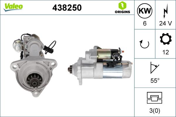 VALEO 438250 - Starter aaoparts.ro