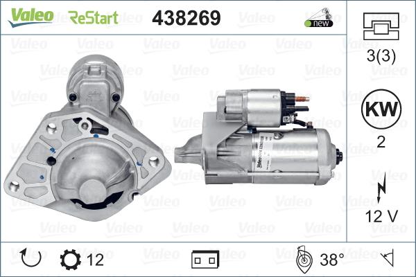 VALEO 438269 - Starter aaoparts.ro