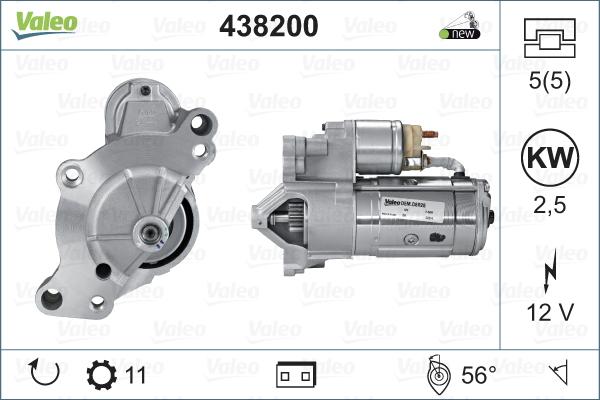 Valeo 438200 - Starter aaoparts.ro