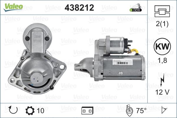 Valeo 438212 - Starter aaoparts.ro