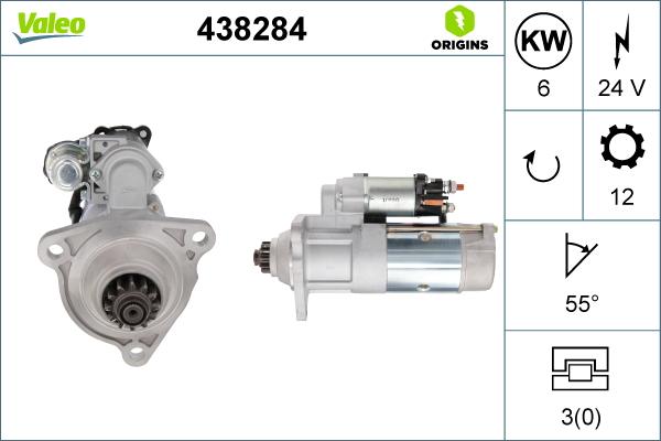 Valeo 438284 - Starter aaoparts.ro