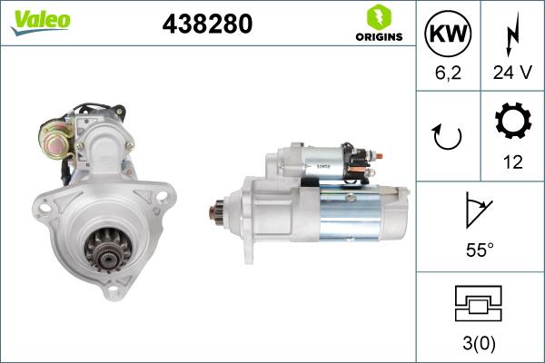 VALEO 438280 - Starter aaoparts.ro