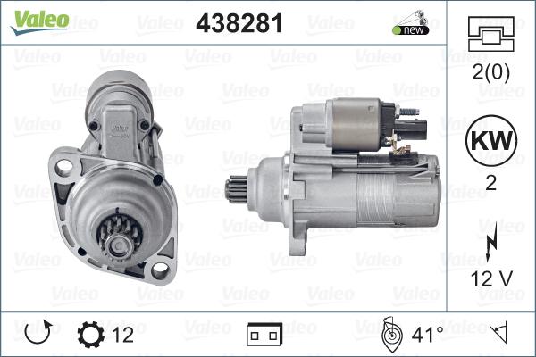 Valeo 438281 - Starter aaoparts.ro