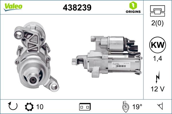 VALEO 438239 - Starter aaoparts.ro