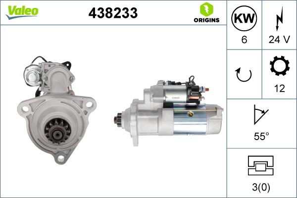 VALEO 438233 - Starter aaoparts.ro