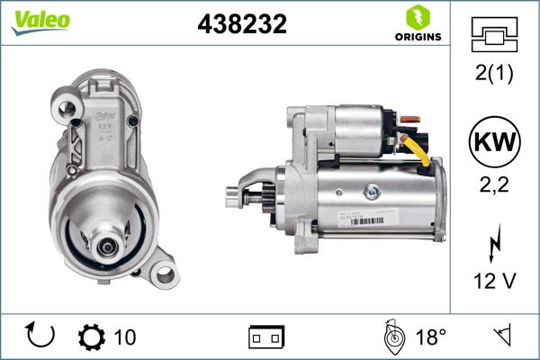 VALEO 438232 - Starter aaoparts.ro