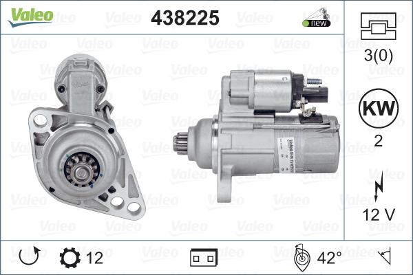 Valeo 438225 - Starter aaoparts.ro