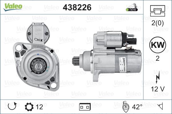 Valeo 438226 - Starter aaoparts.ro