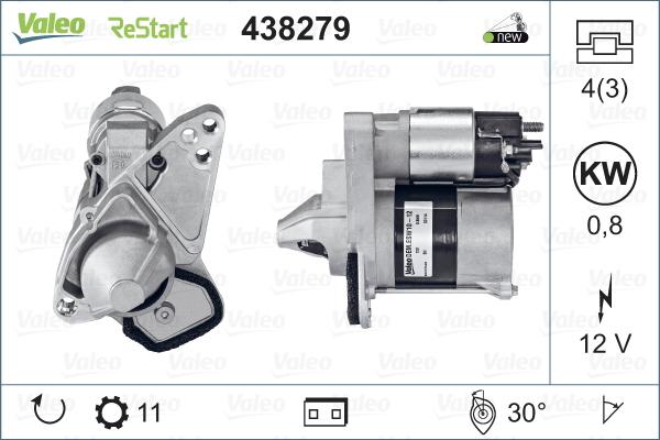 Valeo 438279 - Starter aaoparts.ro