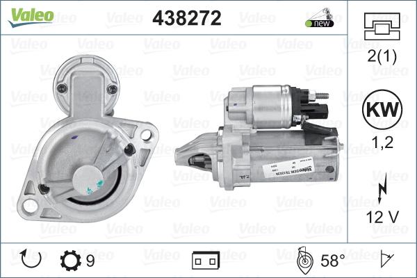 Valeo 438272 - Starter aaoparts.ro