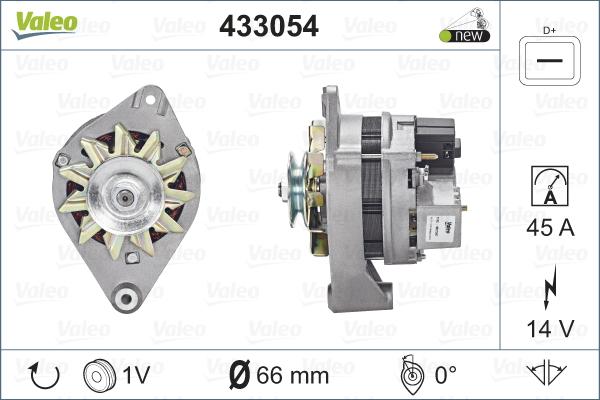 Valeo 433054 - Generator / Alternator aaoparts.ro