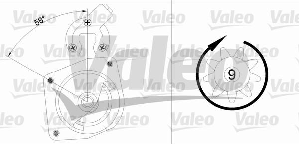 Valeo 433348 - Starter aaoparts.ro