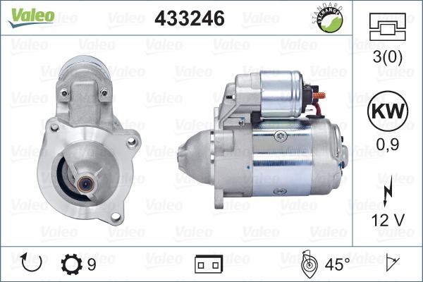 Valeo 433246 - Starter aaoparts.ro