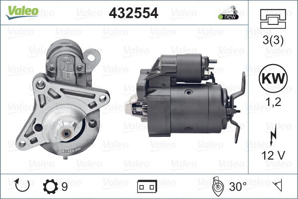 VALEO 432554 - Starter aaoparts.ro