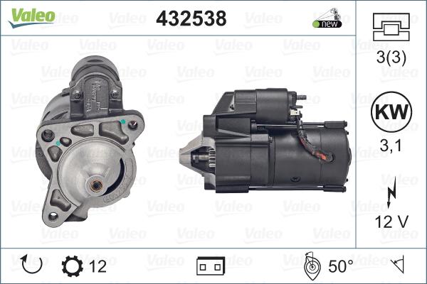 VALEO 432538 - Starter aaoparts.ro