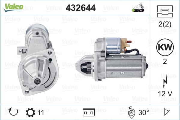 Valeo 432644 - Starter aaoparts.ro