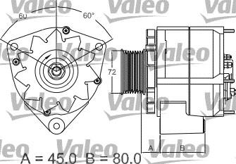 Valeo 437442 - Generator / Alternator aaoparts.ro