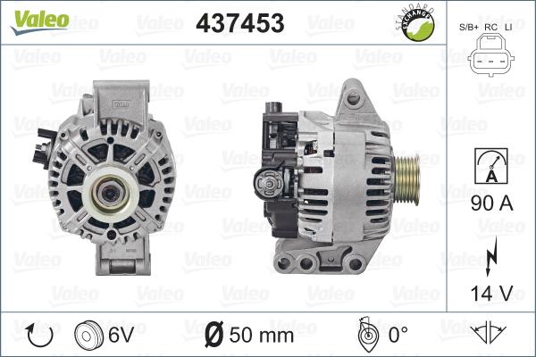 Valeo 437453 - Generator / Alternator aaoparts.ro