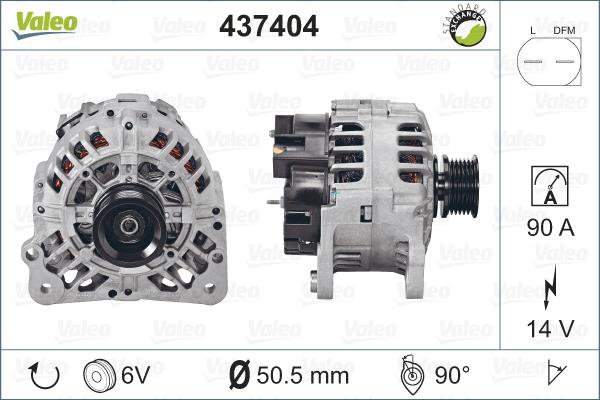 Valeo 437404 - Generator / Alternator aaoparts.ro