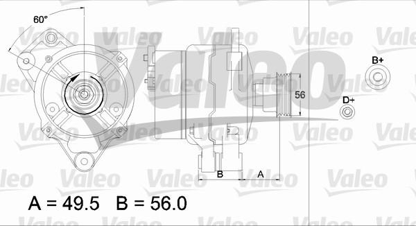 VALEO 437438 - Generator / Alternator aaoparts.ro