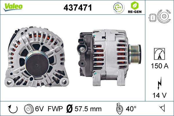 VALEO 437471 - Generator / Alternator aaoparts.ro