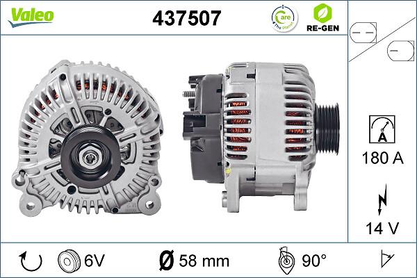 VALEO 437507 - Generator / Alternator aaoparts.ro