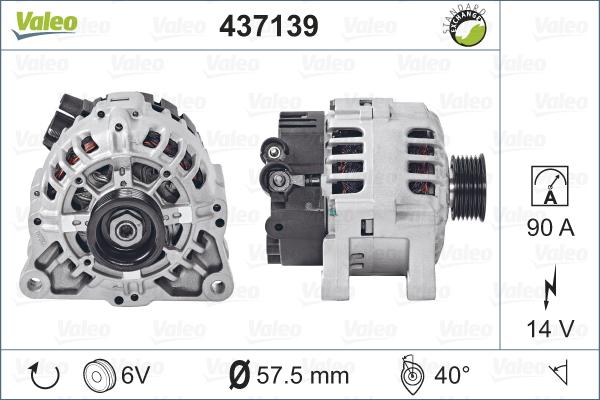 Valeo 437139 - Generator / Alternator aaoparts.ro