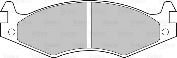 Valeo 598595 - Set placute frana,frana disc aaoparts.ro