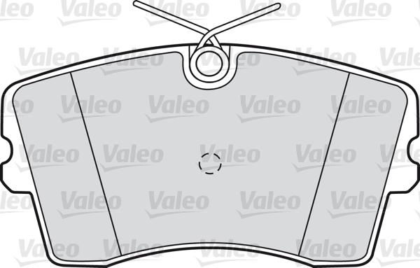 VALEO 598186 - Set placute frana,frana disc aaoparts.ro