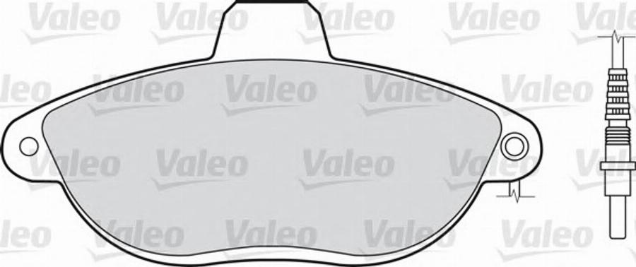 Valeo 540754 - Set placute frana,frana disc aaoparts.ro