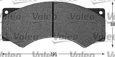 Valeo 541643 - Set placute frana,frana disc aaoparts.ro