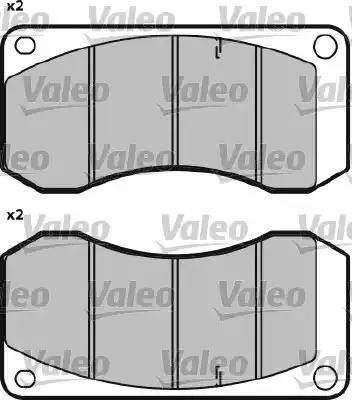 Valeo 541647 - Set placute frana,frana disc aaoparts.ro