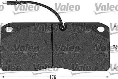Valeo 541604 - Set placute frana,frana disc aaoparts.ro