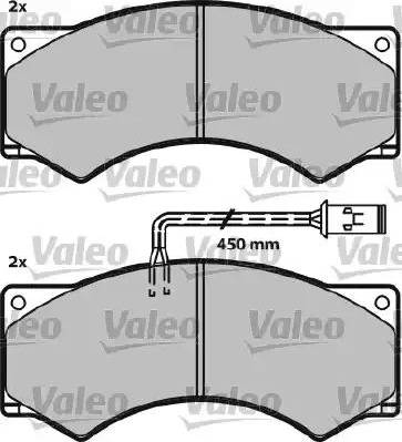 Valeo 541614 - Set placute frana,frana disc aaoparts.ro