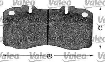 Valeo 541622 - Set placute frana,frana disc aaoparts.ro